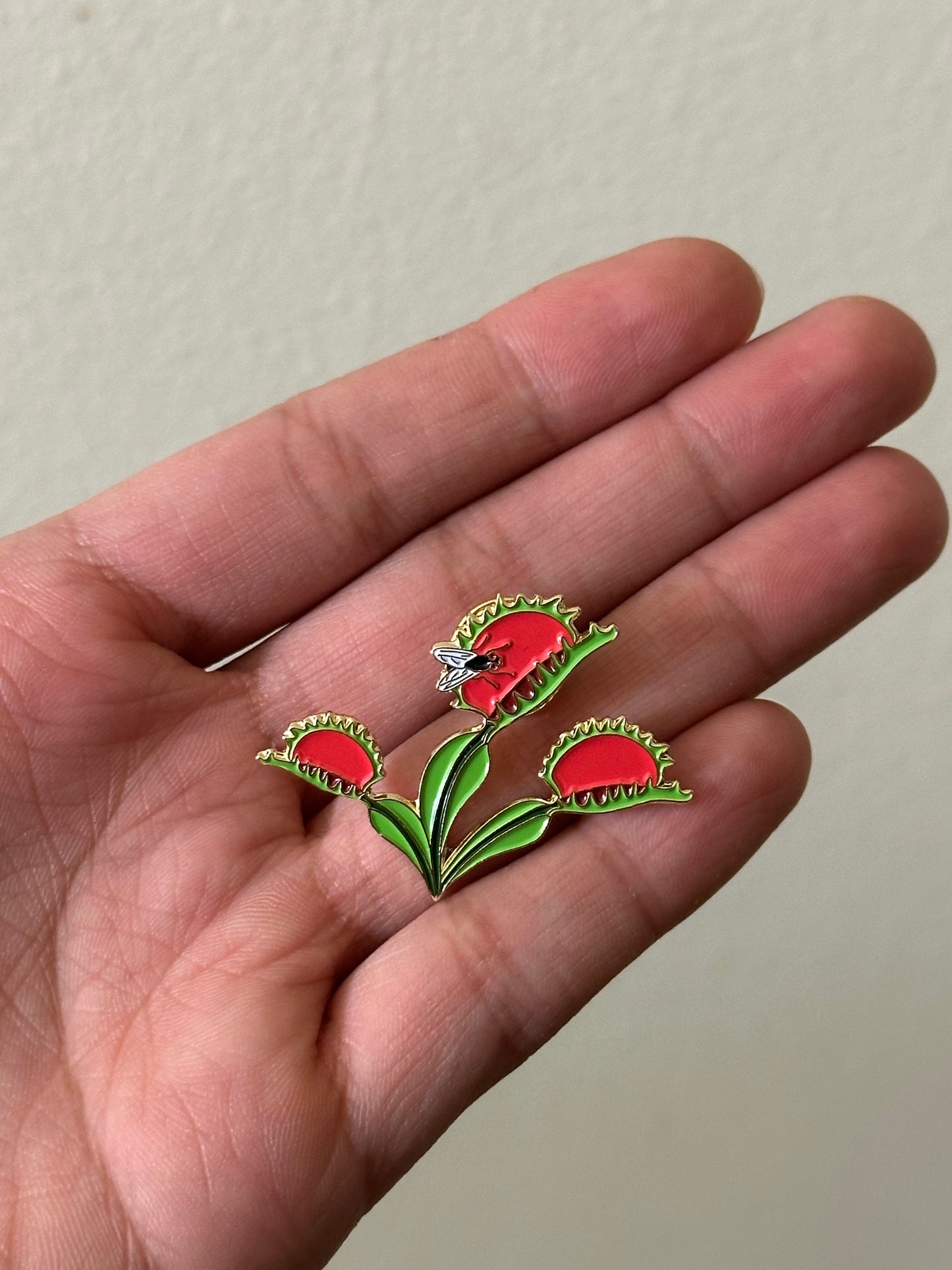 Venus Flytrap Enamel Pin - North Carolina native plant