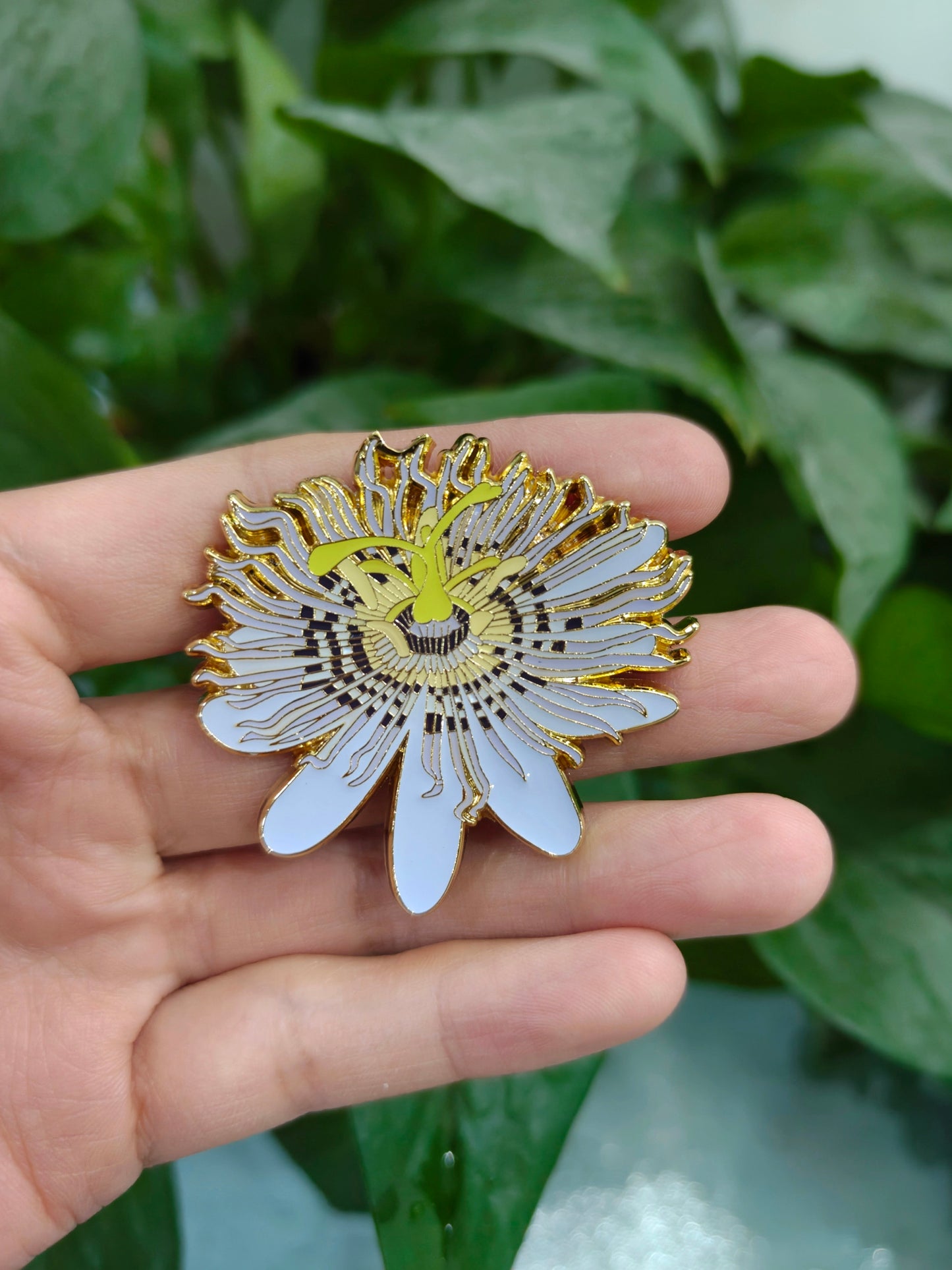 Maypop Passion Flower Enamel Pin - North Carolina Native Plant