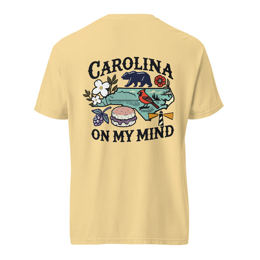 Carolina On My Mind Unisex Comfort Colors T-Shirt – Original Art