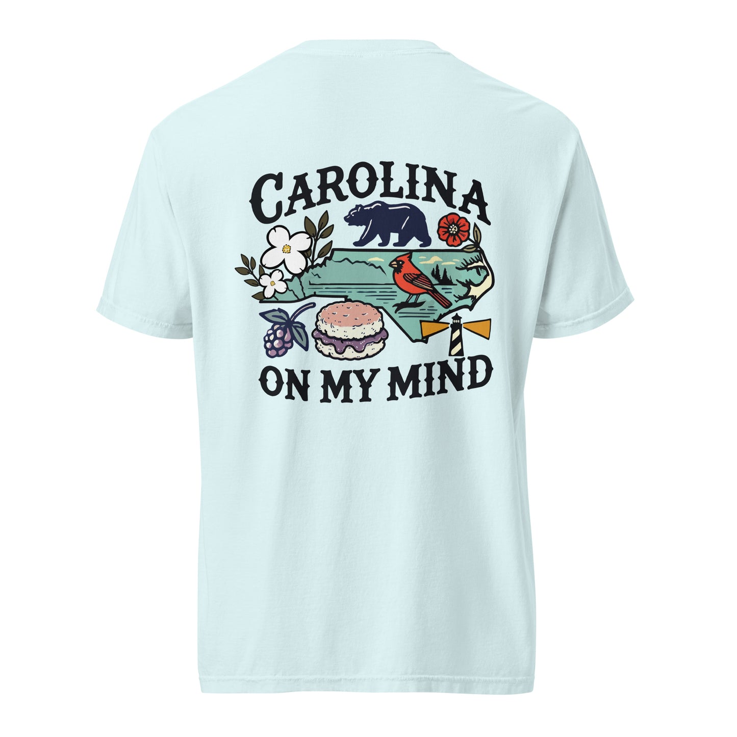 Carolina On My Mind Unisex Comfort Colors T-Shirt – Original Art – Supporting Hurricane Helene Relief in Western NC