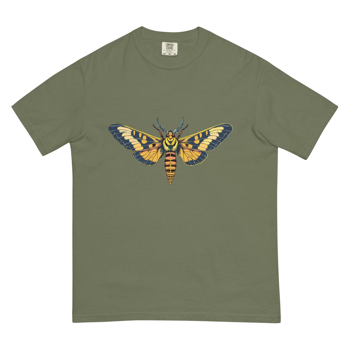 Hawkmoth Graphic Comfort Colors T-Shirt – Bold Nature-Inspired Design