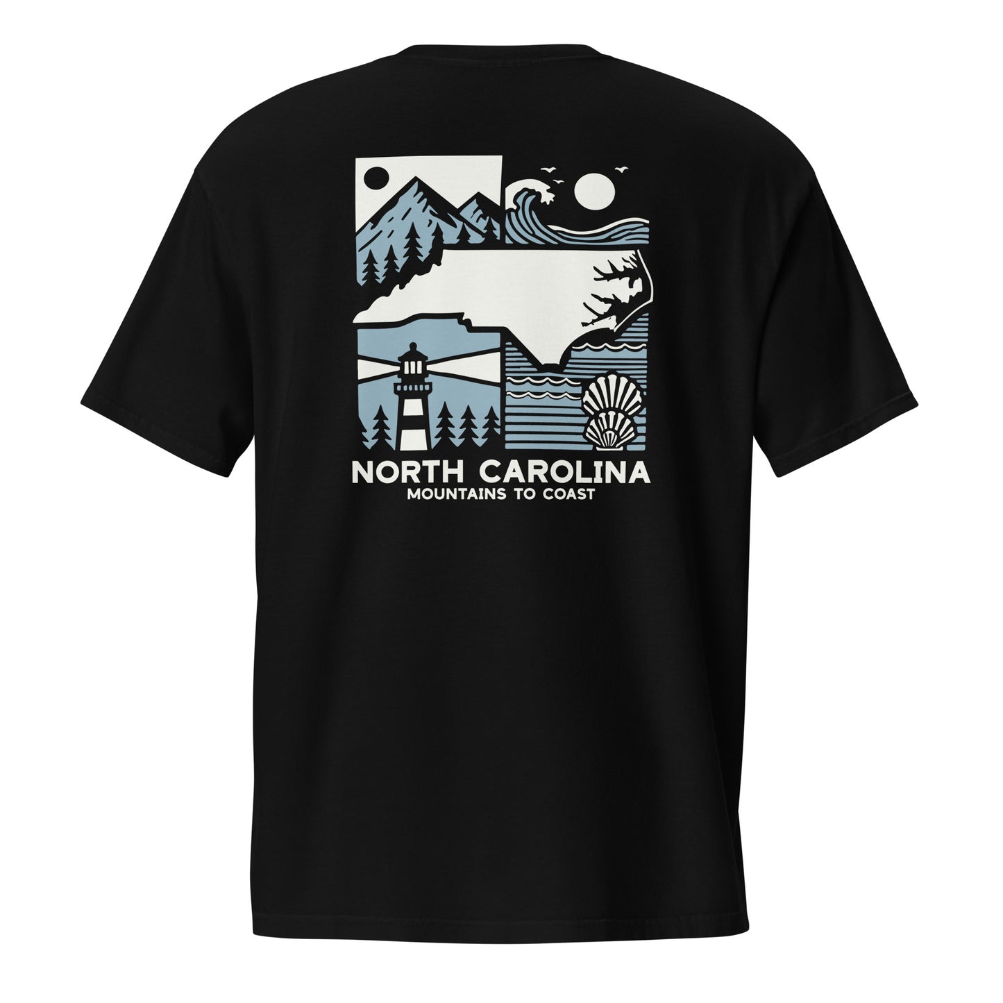 North Carolina Mountains to Coast T-Shirt Scenic NC Tee for Nature Lovers