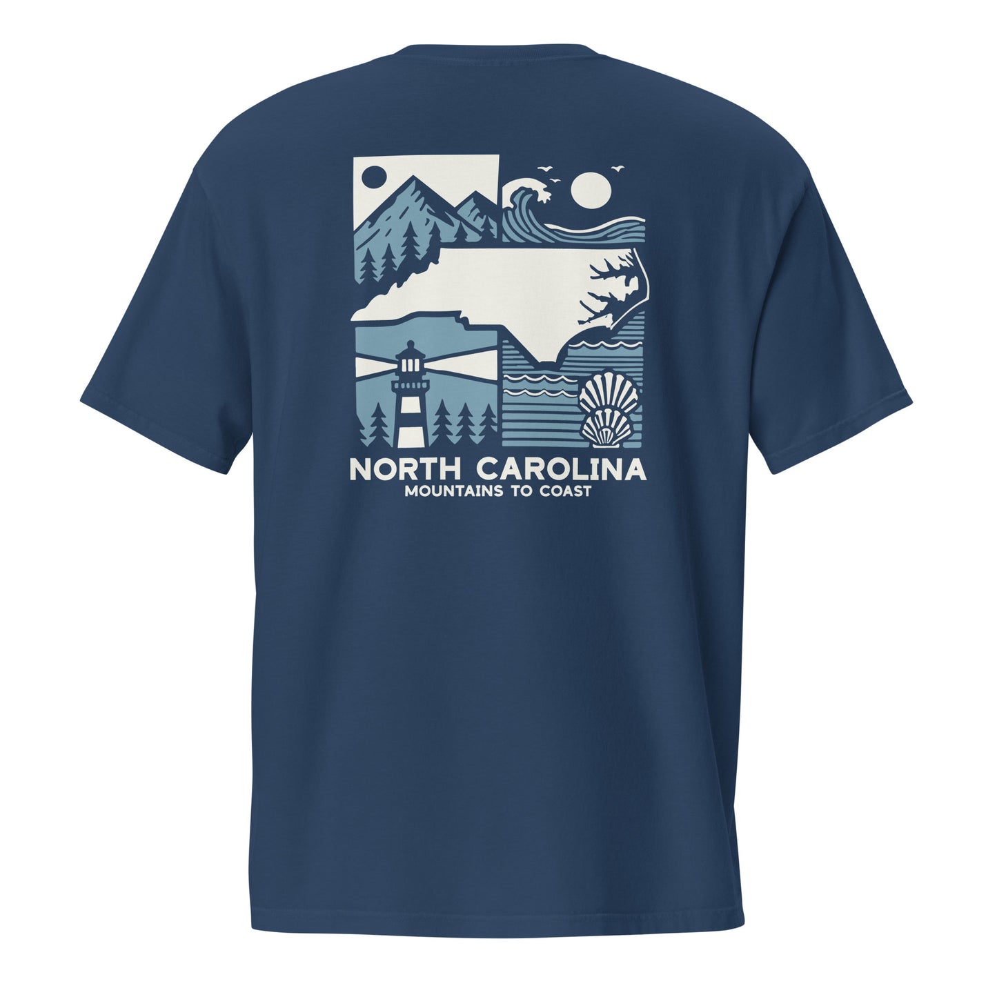 North Carolina Mountains to Coast T-Shirt Scenic NC Tee for Nature Lovers