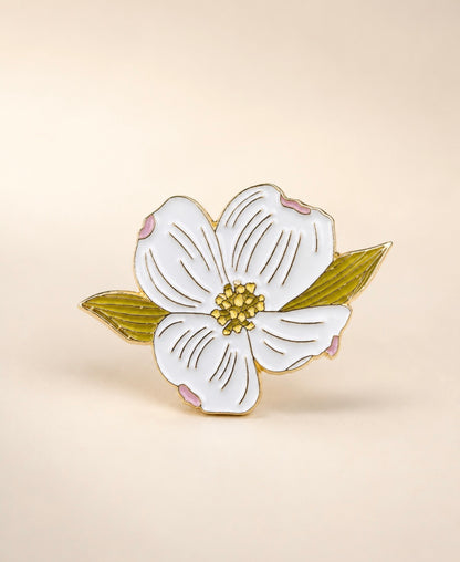 Flowering Dogwood Enamel Pin (Pre-Order)