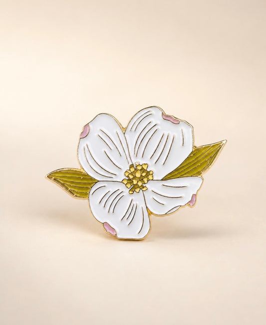 Flowering Dogwood Enamel Pin (Pre-Order)
