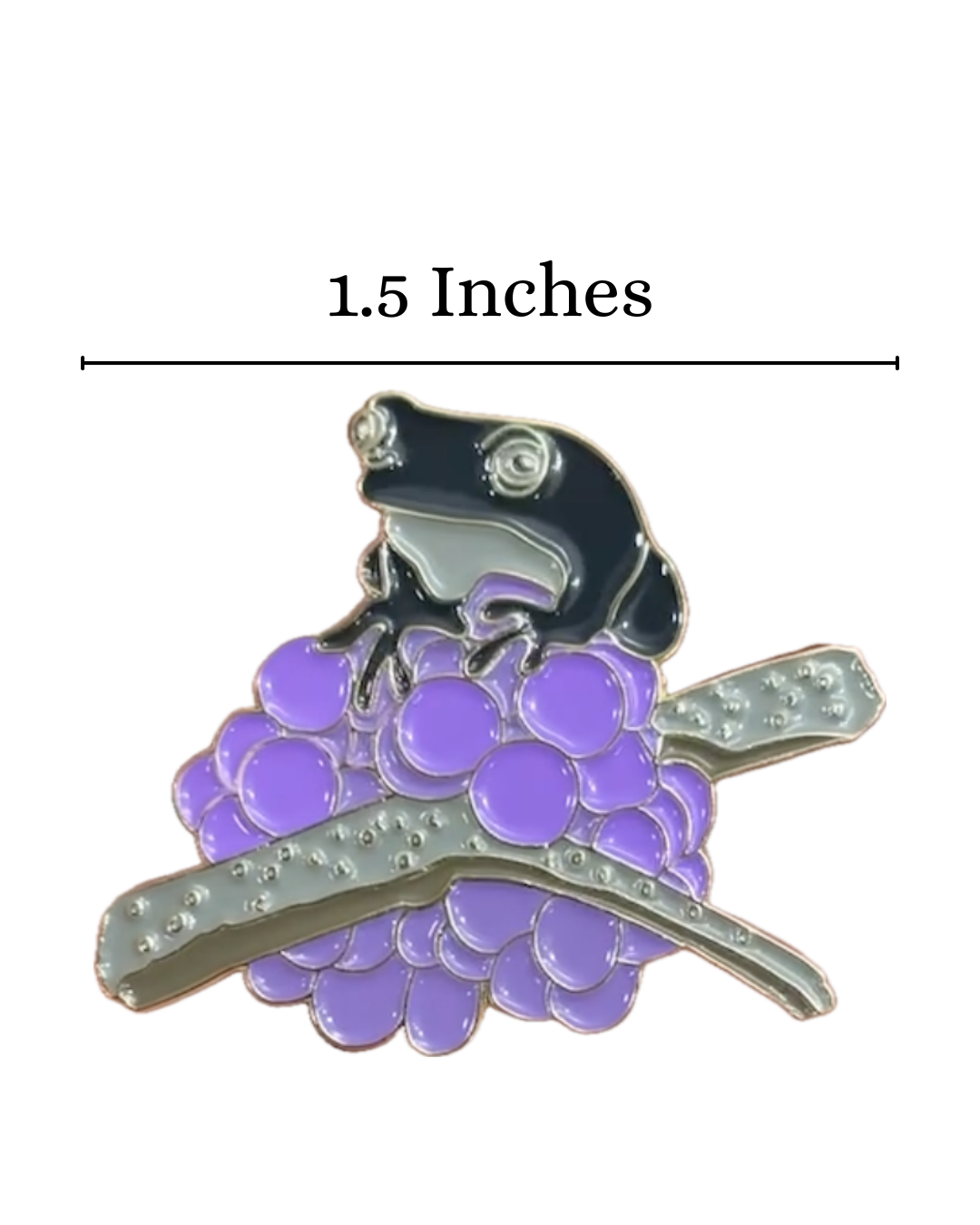 Beauty Berry & Tree Frog Enamel Pin