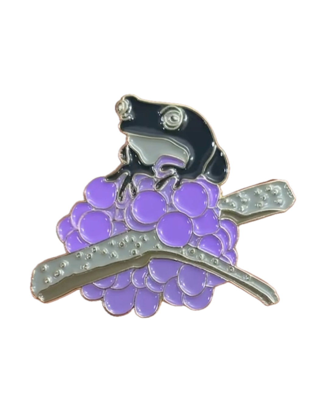 Beauty Berry & Tree Frog Enamel Pin