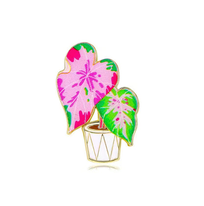 Caladium Enamel Pin