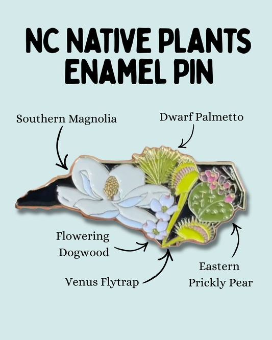 NC State Native Plants Enamel Pin