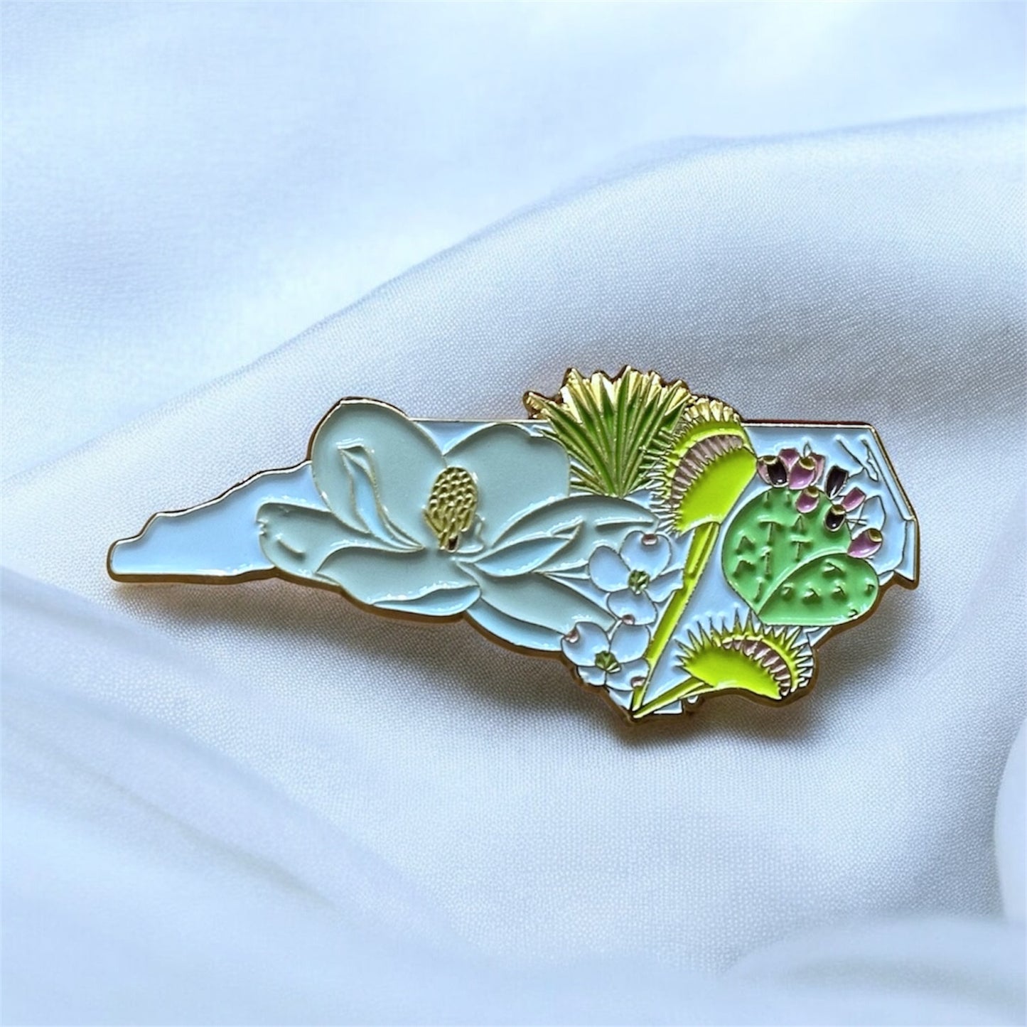 NC State Native Plants Enamel Pin
