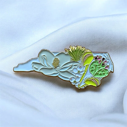 NC State Native Plants Enamel Pin