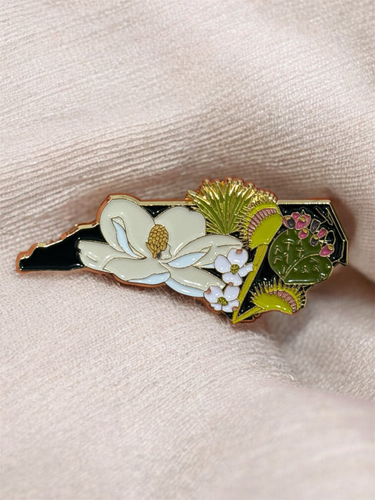 NC State Native Plants Enamel Pin