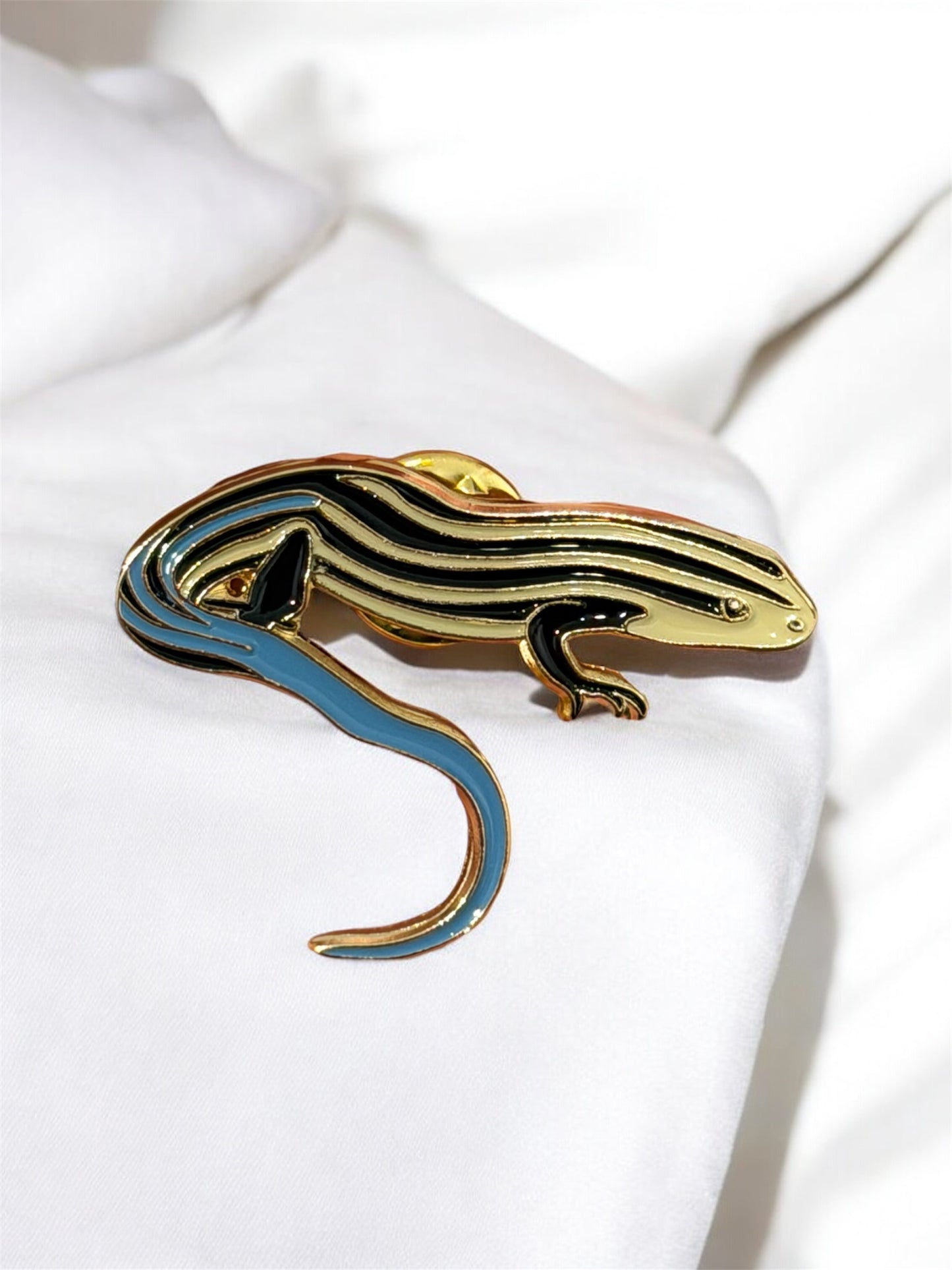 Five Lined Skink Enamel Pin