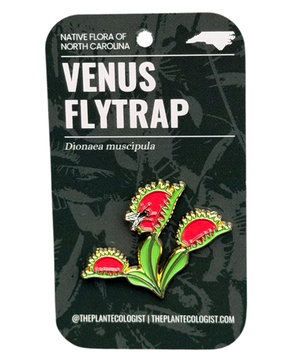 Venus Flytrap Enamel Pin - North Carolina native plant