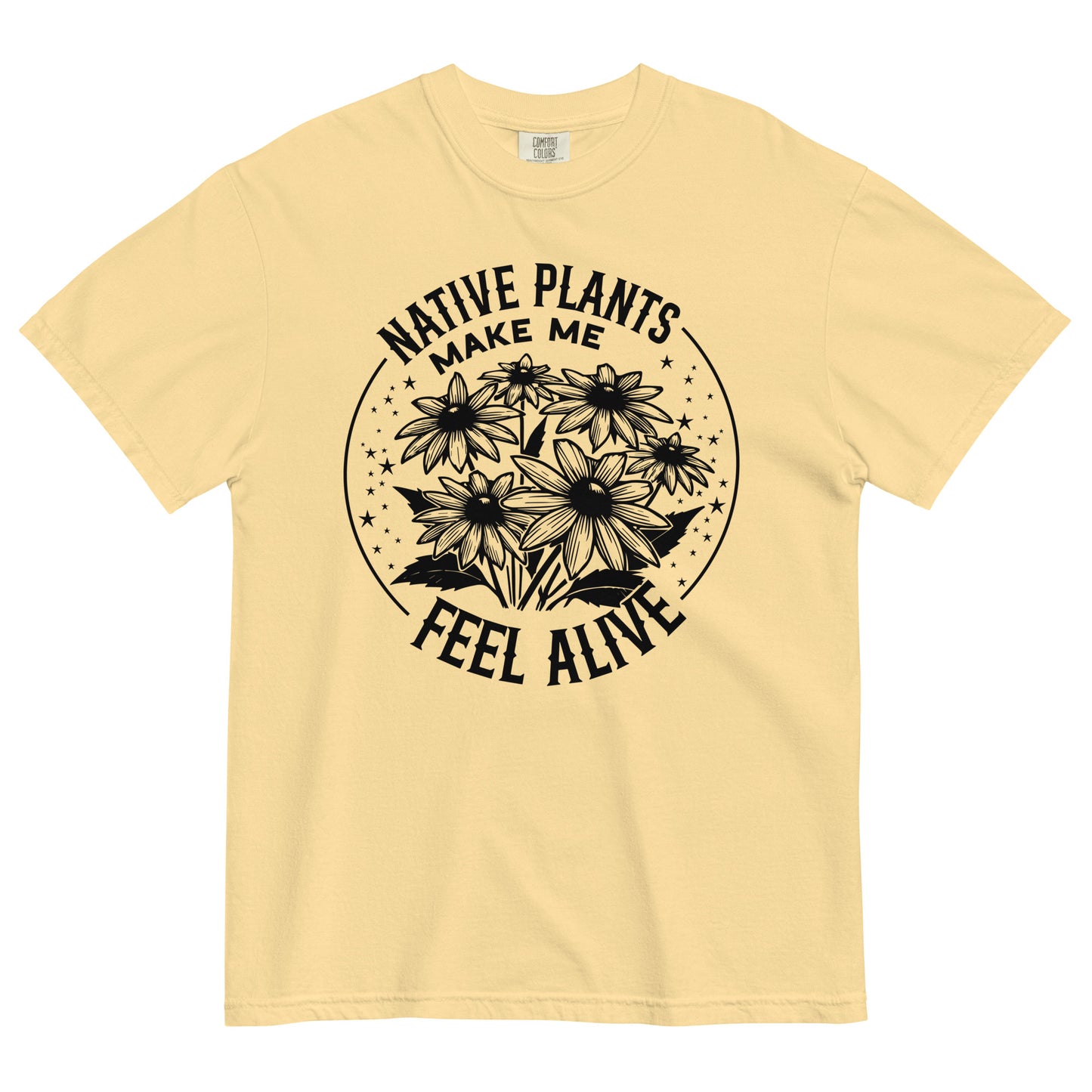 Black-Eyed Susan Native Plant Unisex Comfort Colors T-Shirt